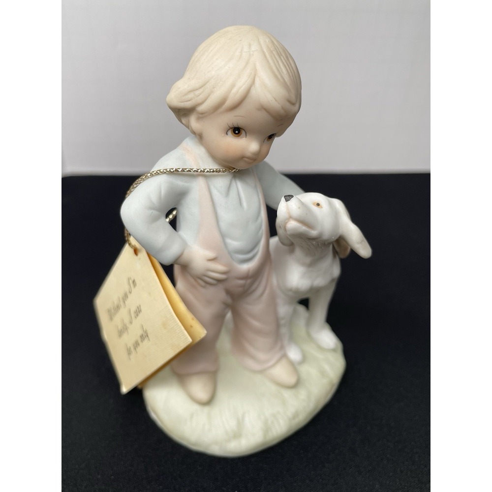 Vintage 1982 Lefton "Without You I'm Lonely. I Care for You Only" 03845 with Tag
